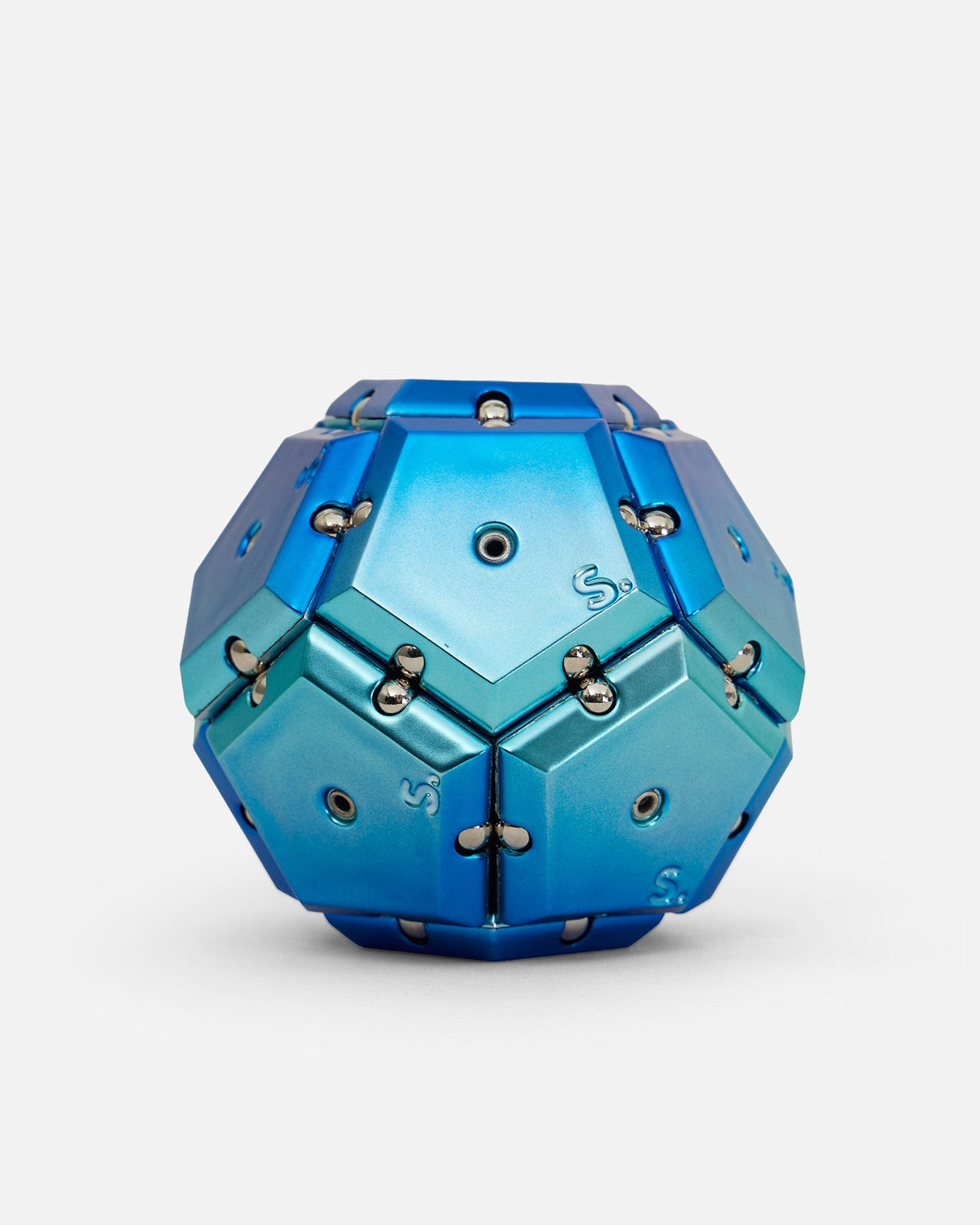 Chrome Geode Sphere - Magnetic Shape Building Set