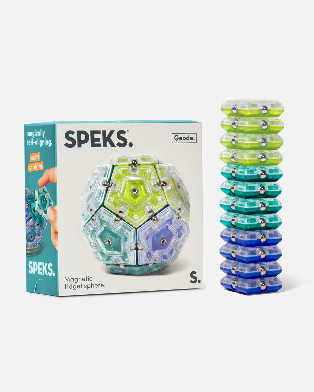 Crystal Geode Sphere - Magnetic Shape Building Set