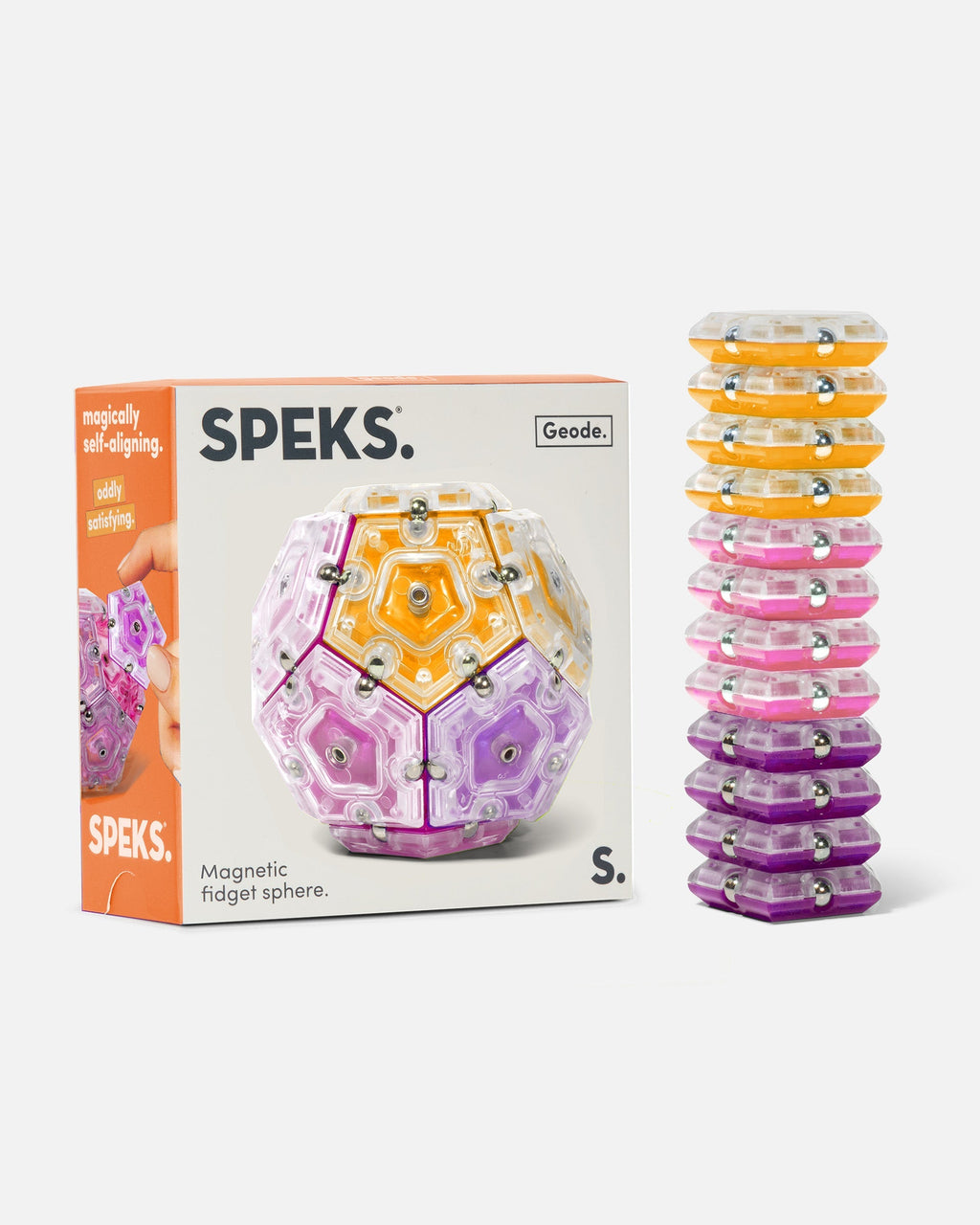 Crystal Geode Sphere - Magnetic Shape Building Set