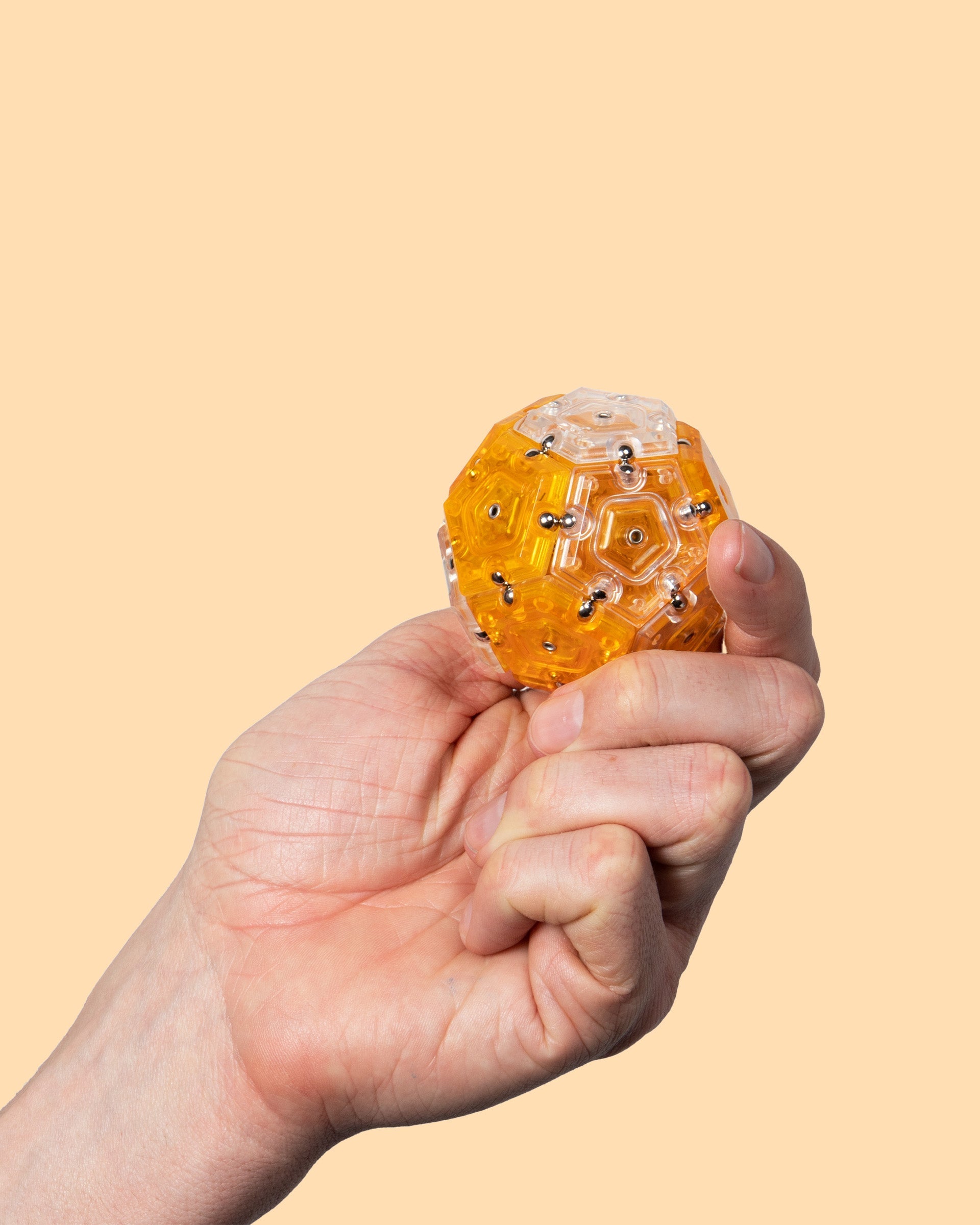 Crystal Geode Sphere - Magnetic Shape Building Set