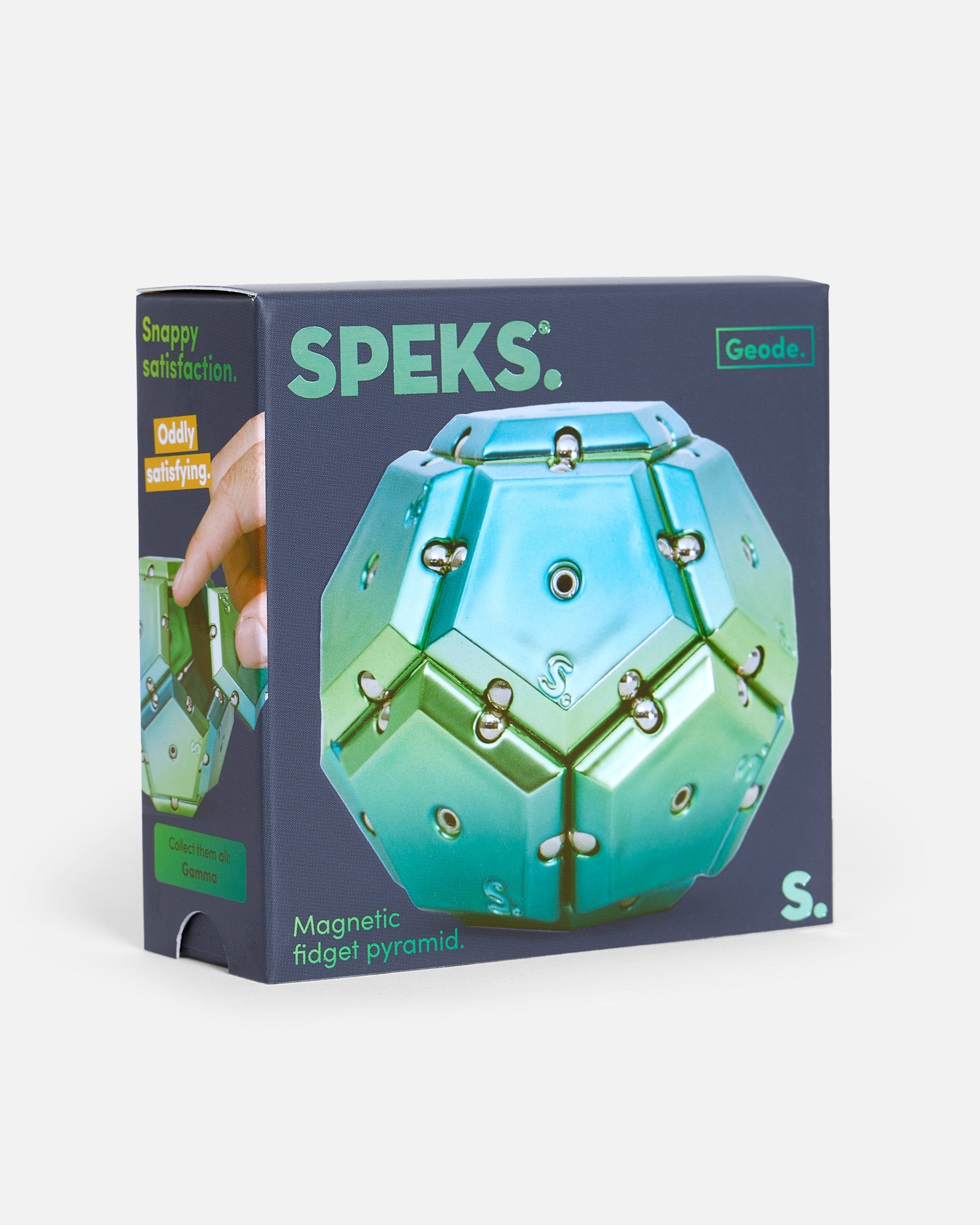 Chrome Geode Sphere - Magnetic Shape Building Set