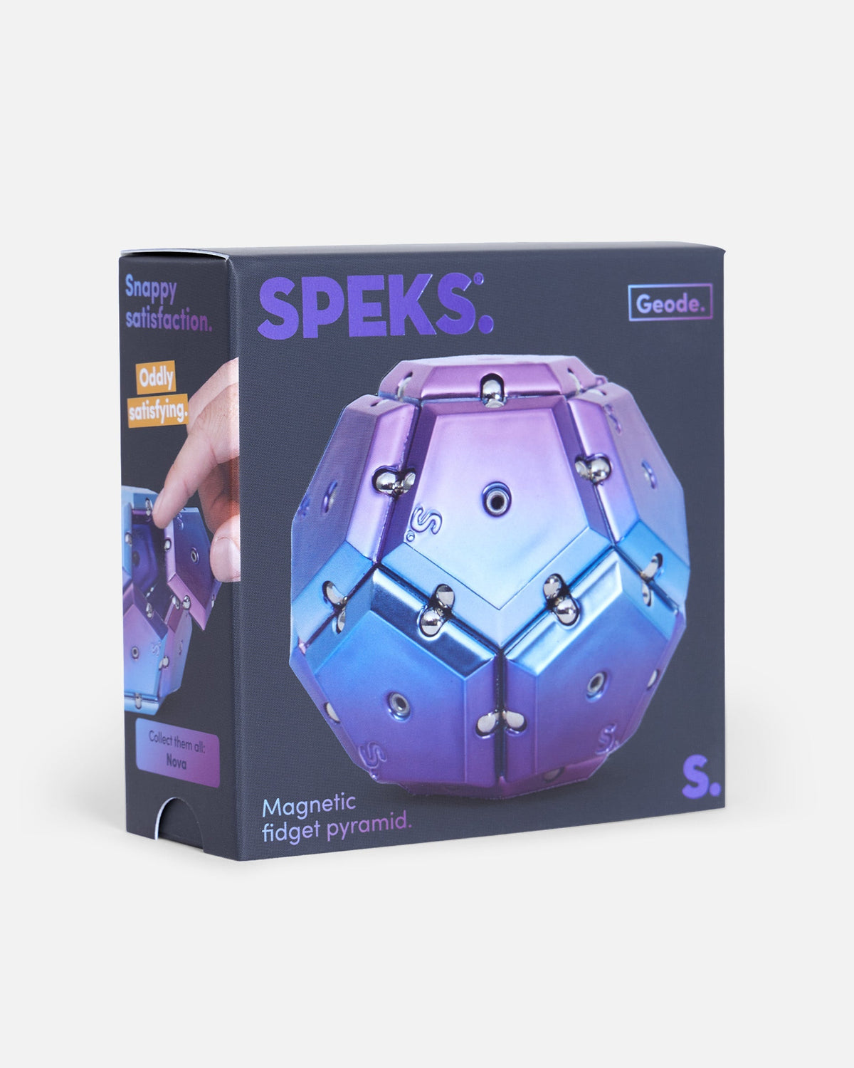 Chrome Geode Sphere - Magnetic Shape Building Set