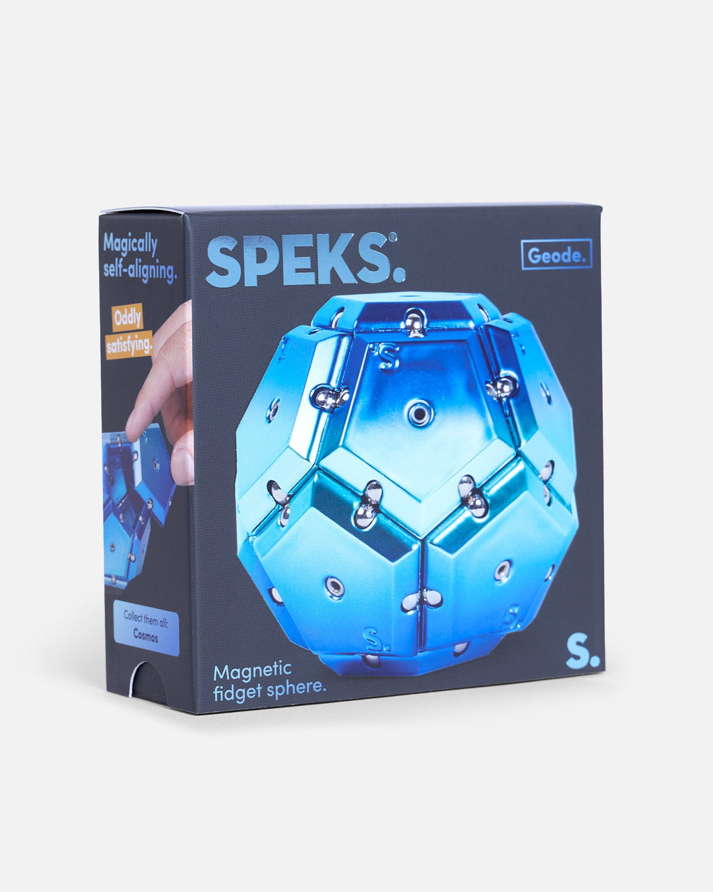 Chrome Geode Sphere - Magnetic Shape Building Set