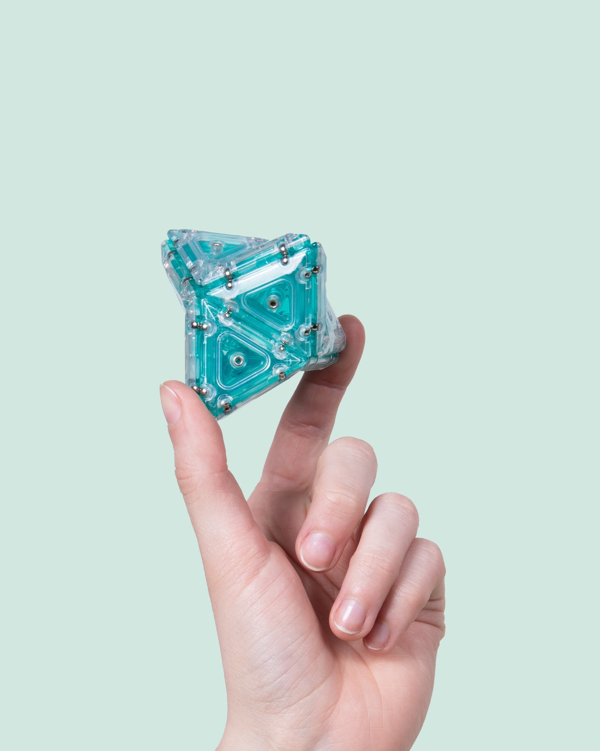 Crystal Pyramid Geode - Magnetic Shape Building Set