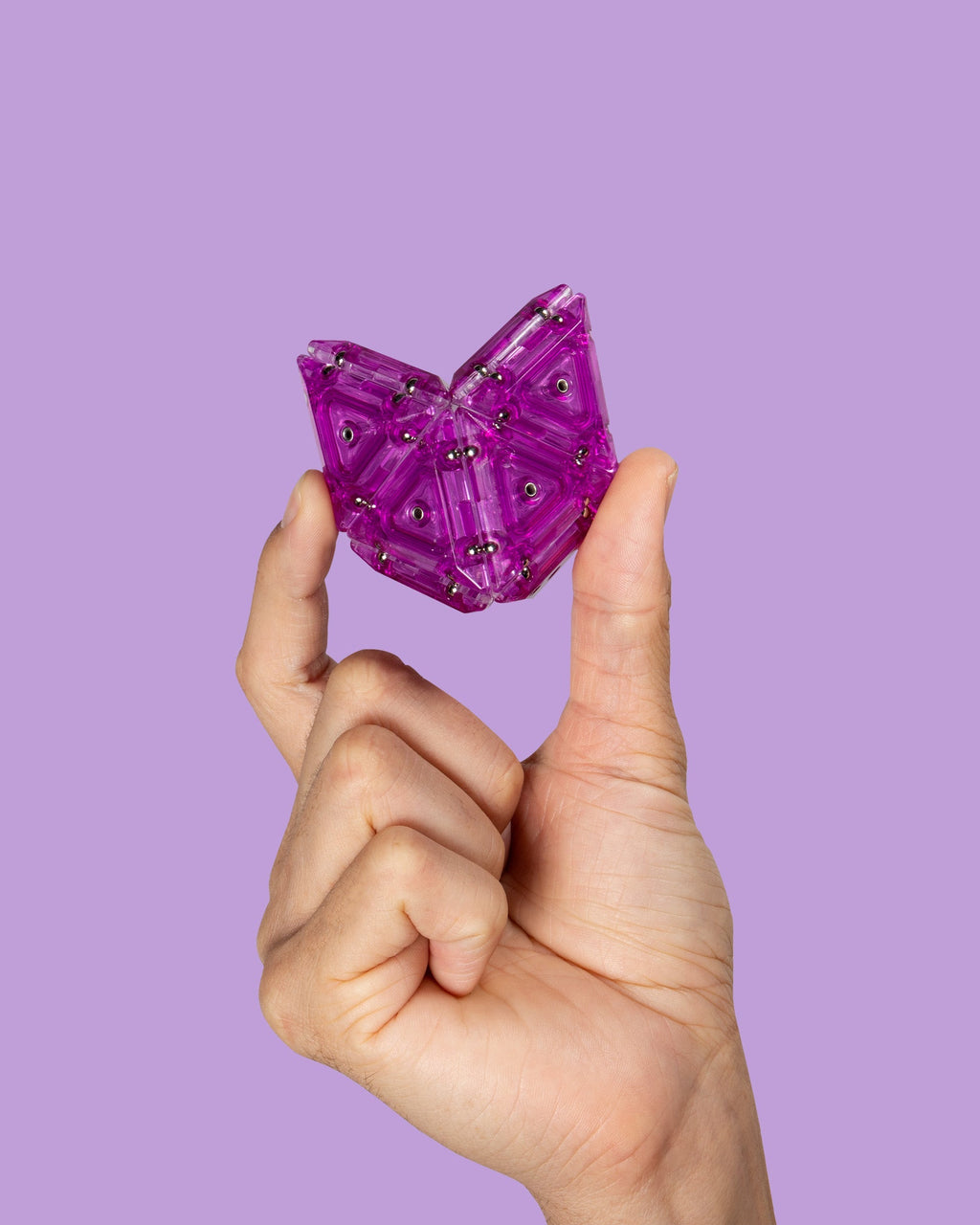 Crystal Pyramid Geode - Magnetic Shape Building Set